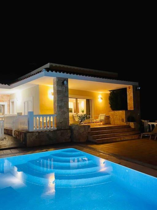 Villa Con Piscina Gigante Sant Francesc de s'Estany Exterior foto